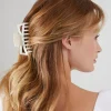 Marble Cutout Claw Hair Clip