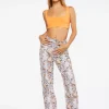 Marble Print Canvas Pants