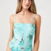 Marble Print One-Piece Swimsuit