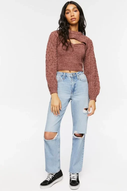 Marled Combo Sweater
