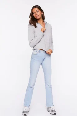 Marled Half-Zip Sweater