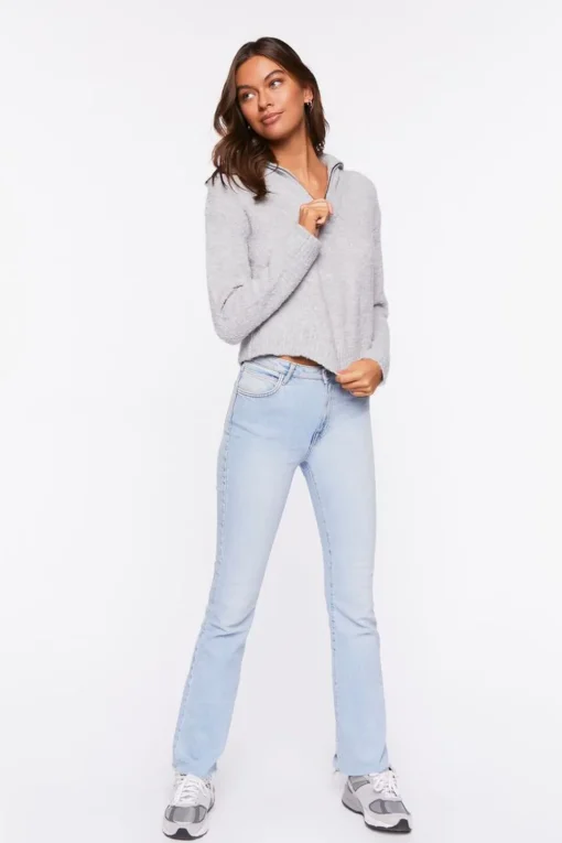 Marled Half-Zip Sweater