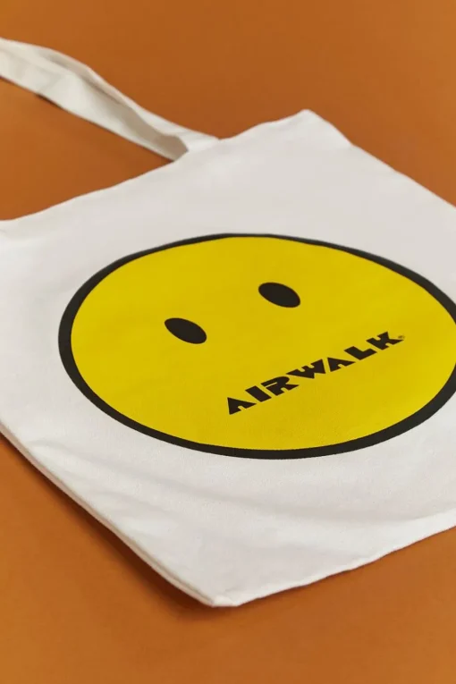 Men Airwalk Happy Face Tote Bag