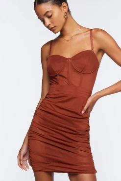 Mesh Bustier Mini Dress