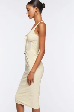 Mesh Corset Midi Dress