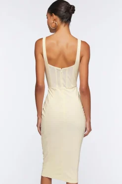 Mesh Corset Midi Dress
