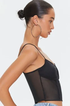 Mesh Cropped Cami