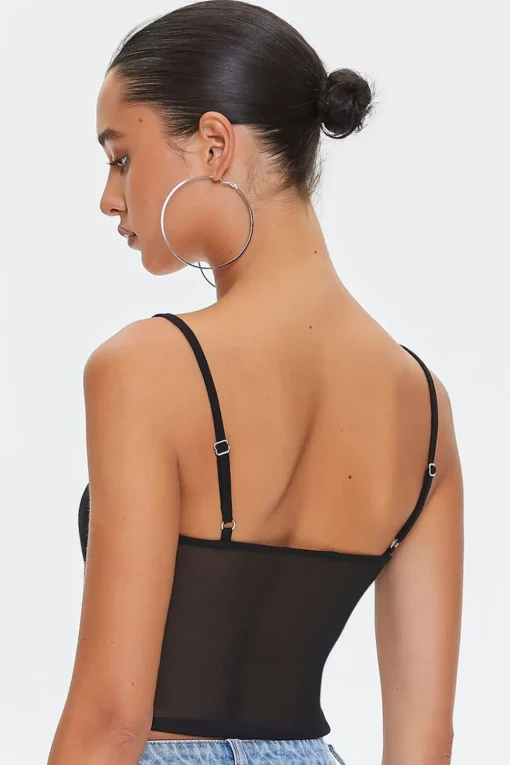 Mesh Cropped Cami