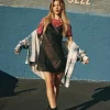 Mesh Slip Mini Dress