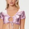 Metallic Bikini Top