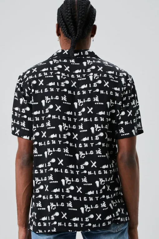 Midnight Print Buttoned Shirt
