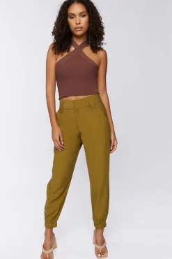 Mid-Rise Ankle Pants