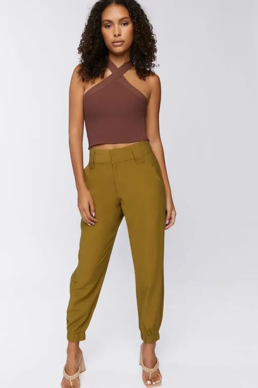 Mid-Rise Ankle Pants