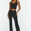 Mid-Rise Flare Pants
