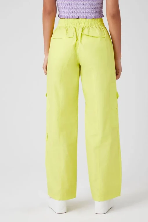 Mid-Rise Straight-Leg Cargo Pants