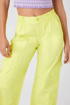 Mid-Rise Straight-Leg Cargo Pants