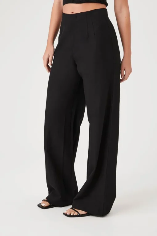 Mid-Rise Wide-Leg Pants