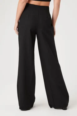 Mid-Rise Wide-Leg Pants