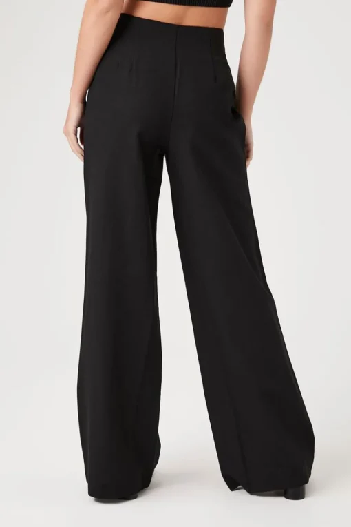 Mid-Rise Wide-Leg Pants