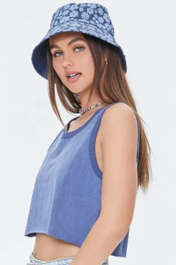Mineral Wash Cropped Tank Top