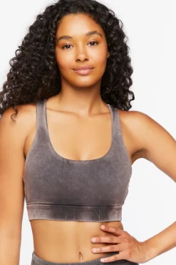 Mineral Wash Cutout Sports Bra