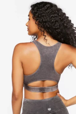 Mineral Wash Cutout Sports Bra