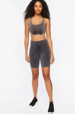 Mineral Wash Cutout Sports Bra
