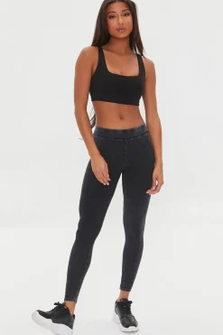 Mineral Wash Mid-Rise Leggings