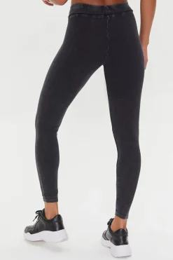 Mineral Wash Mid-Rise Leggings