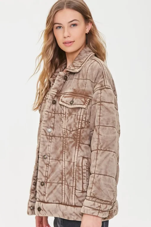 Mineral Wash Quilted Jacket