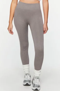 Mineral Wash Ribbed Leggings