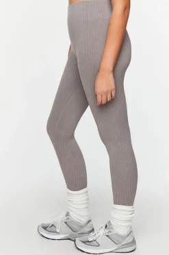 Mineral Wash Ribbed Leggings