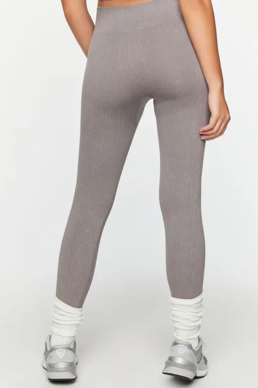 Mineral Wash Ribbed Leggings