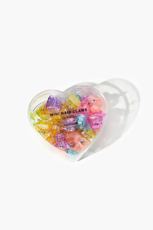 Mini Heart Claw Hair Clips