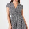 Mock Wrap Surplice Romper