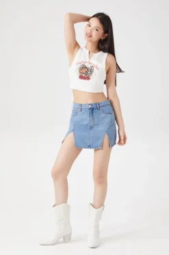 M-Slit Mini Skirt