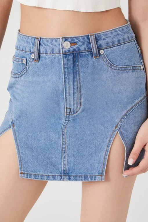 M-Slit Mini Skirt