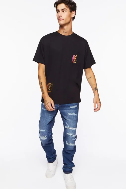 Mushroom & Butterfly Graphic Tee