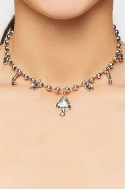 Mushroom Ball Chain Necklace
