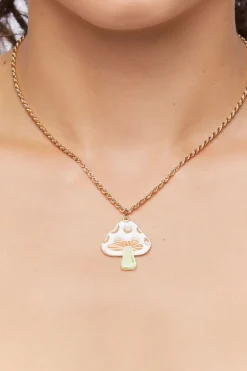 Mushroom Pendant Necklace