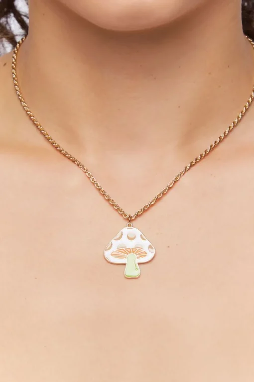 Mushroom Pendant Necklace
