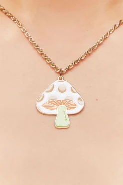 Mushroom Pendant Necklace