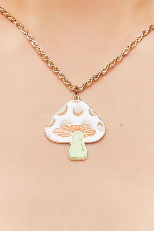 Mushroom Pendant Necklace