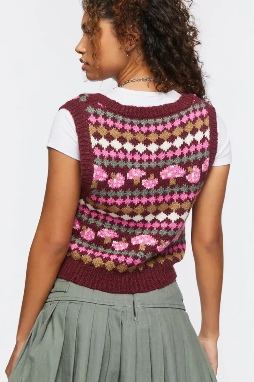 Mushroom Sweater Vest