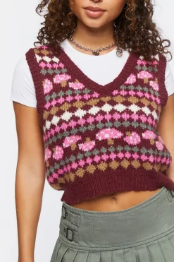 Mushroom Sweater Vest