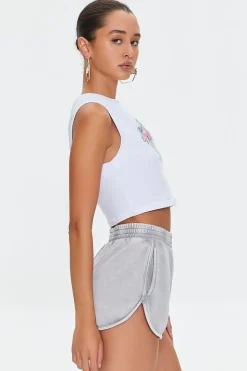 Naughty Cropped Muscle Tee
