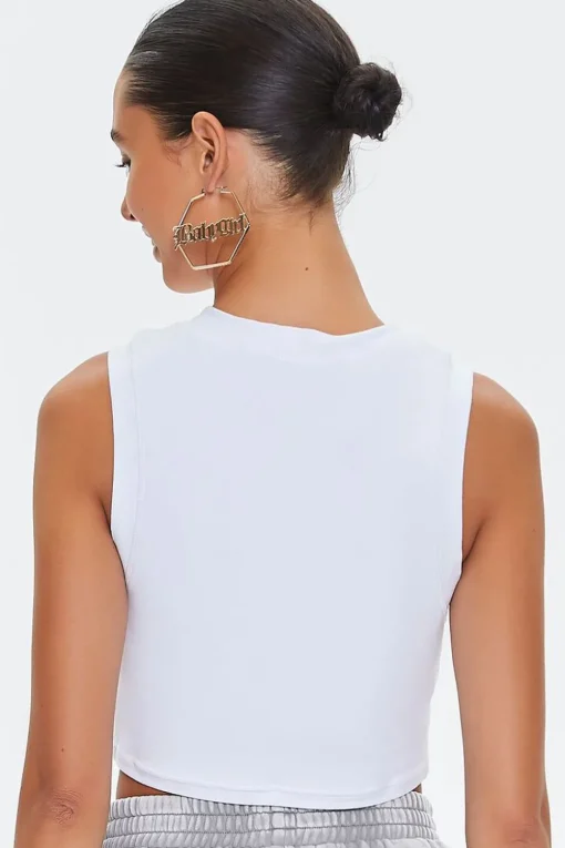 Naughty Cropped Muscle Tee