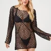 Netted Swim Cover-Up Dress