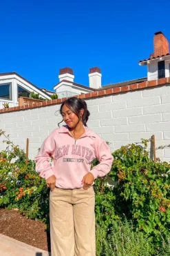 New Haven Graphic Half-Zip Pullover