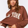 New York Cropped Graphic Tee